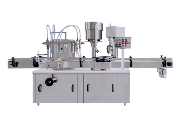 Automatic 4 Head Volumetric Cum Single Head Capping  Machine