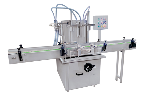 Automatic 4 Head Volumetric Liquid Filling Machine